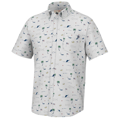 HOTHUK Mens Kona Short Sleeve Shirt | Performance Button Down