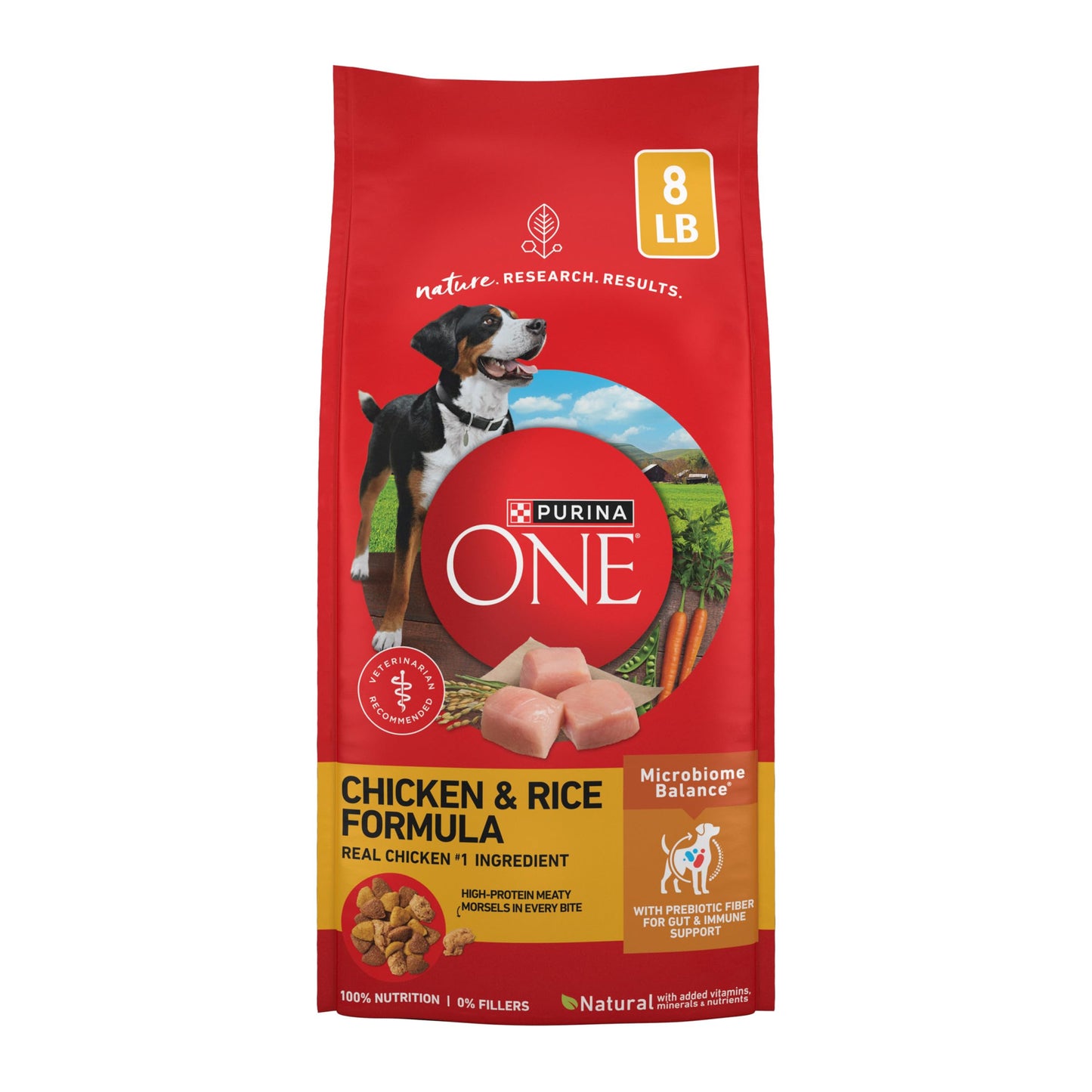 HOTPurina ONE Chicken and Rice Formula Dry Dog Food - 16.5 lb. Bag