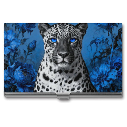 HOTBusiness Card Holder Case Slim, Aluminum Alloy, Credit Card Organizer Nautical Green Sea Turtles Beach for Men Women