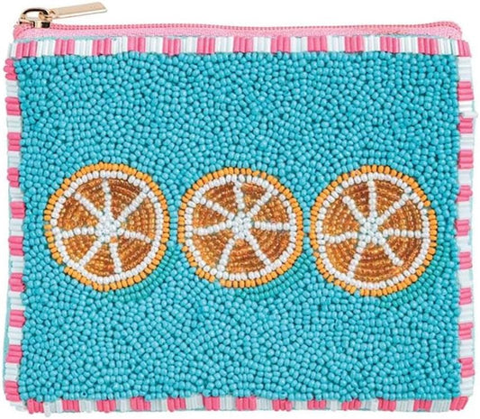 HOTOrange Beaded Fruit Pouch