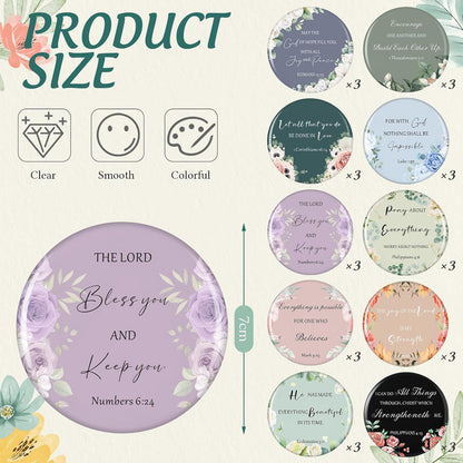 HOT60pcs Christian Small Coin Purse for Women Christian Compact Mirrors Bulk Inspirational Bible Verse Mini Pouches Purse Makeup Mirror Gift for Easter Religious Baptism Travel Church Party
