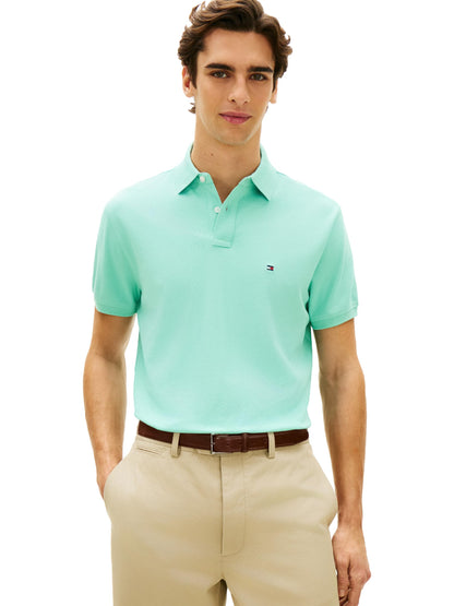 HOTTommy Hilfiger Men's Short Sleeve Polo Shirts in Classic Fit with Stretch and Organic Pique Cotton