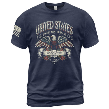 HOTPatriotic Shirts for Men, USA Eagle Graphic Shirts for Men | Mark 250 years of American spirit with these unique commemorative tees, designed for bold style and lasting comfort