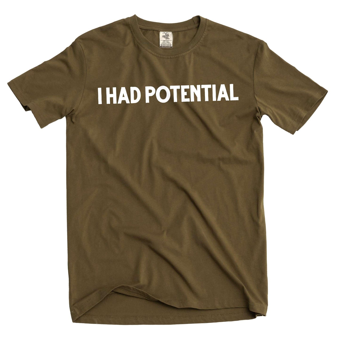 HOTMen's Funny I had Potential T-Shirt Humorous Novelty Graphic tee