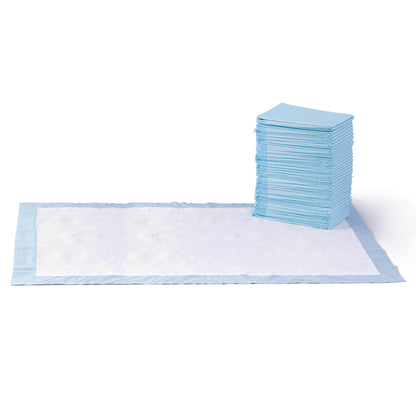 HOTAmazon Basics Leak-Proof Dog and Puppy Potty Training Pee Pads with Quick-Dry 5-Layer Super Absorbent Surface for Dog Training, Floor Protection, Regular Size 22x22", Blue & White, 50 Count