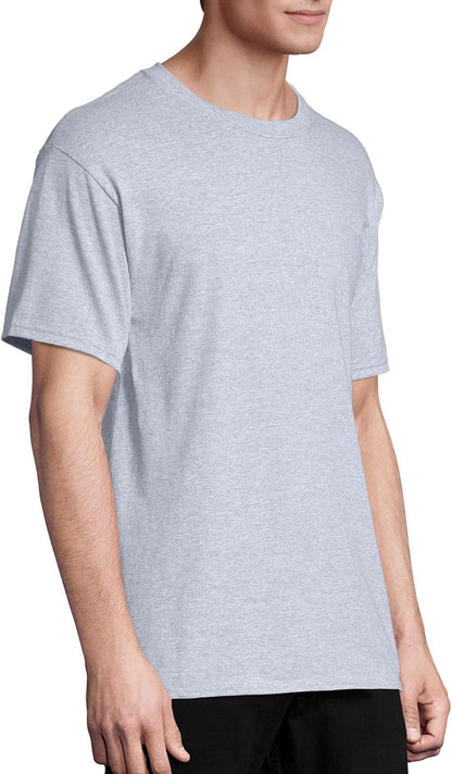 HOTHanes Men's T-Shirt Pack - 4 or 6 Pack - Essential-T Crewneck Cotton T-Shirts - Everyday Men's Clothing - Big & Tall