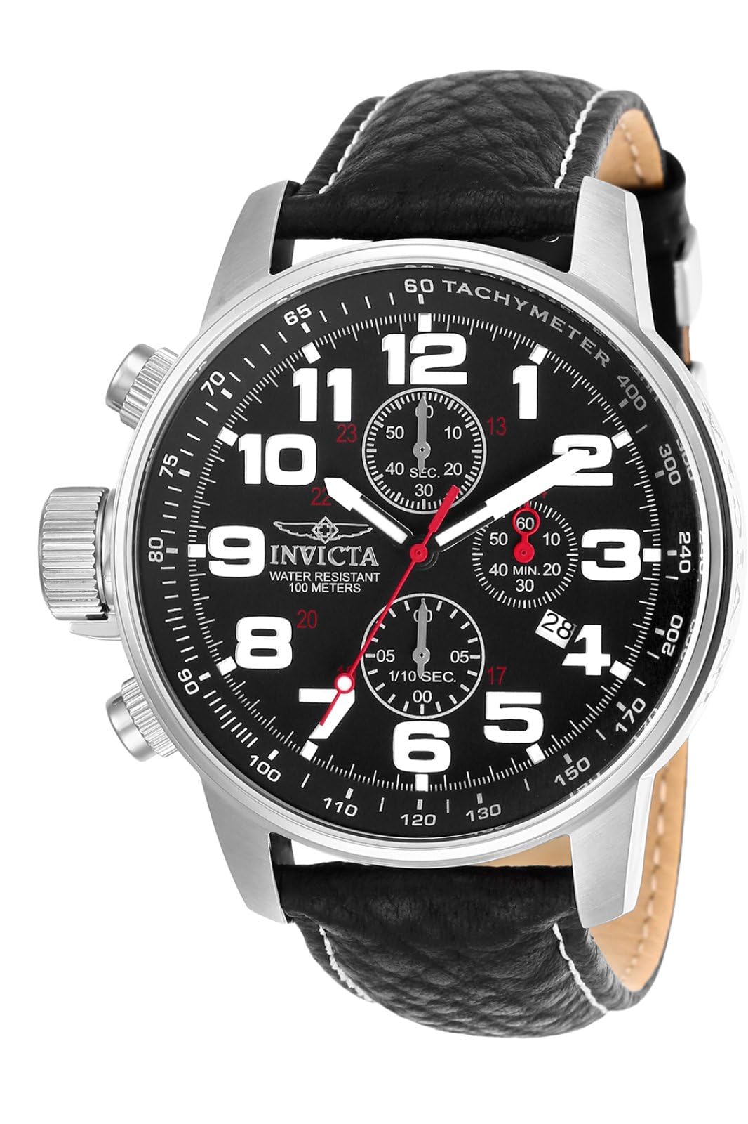 HOTInvicta Men's I-Force Left Handed Quartz Watch with Leather Strap