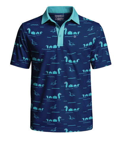 HOTTipsy Elves Men’s Golf Polo Shirt - Moisture Wicking, Stretch Fabric, Athletic Fit - Performance Polo