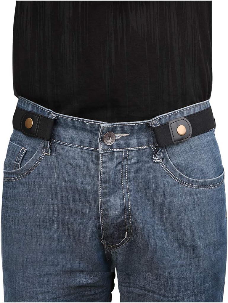 HOTXZQTIVE No Buckle Invisible Elastic Stretch Belt for Men/Women Fits waist 24-50in Father Day Gift