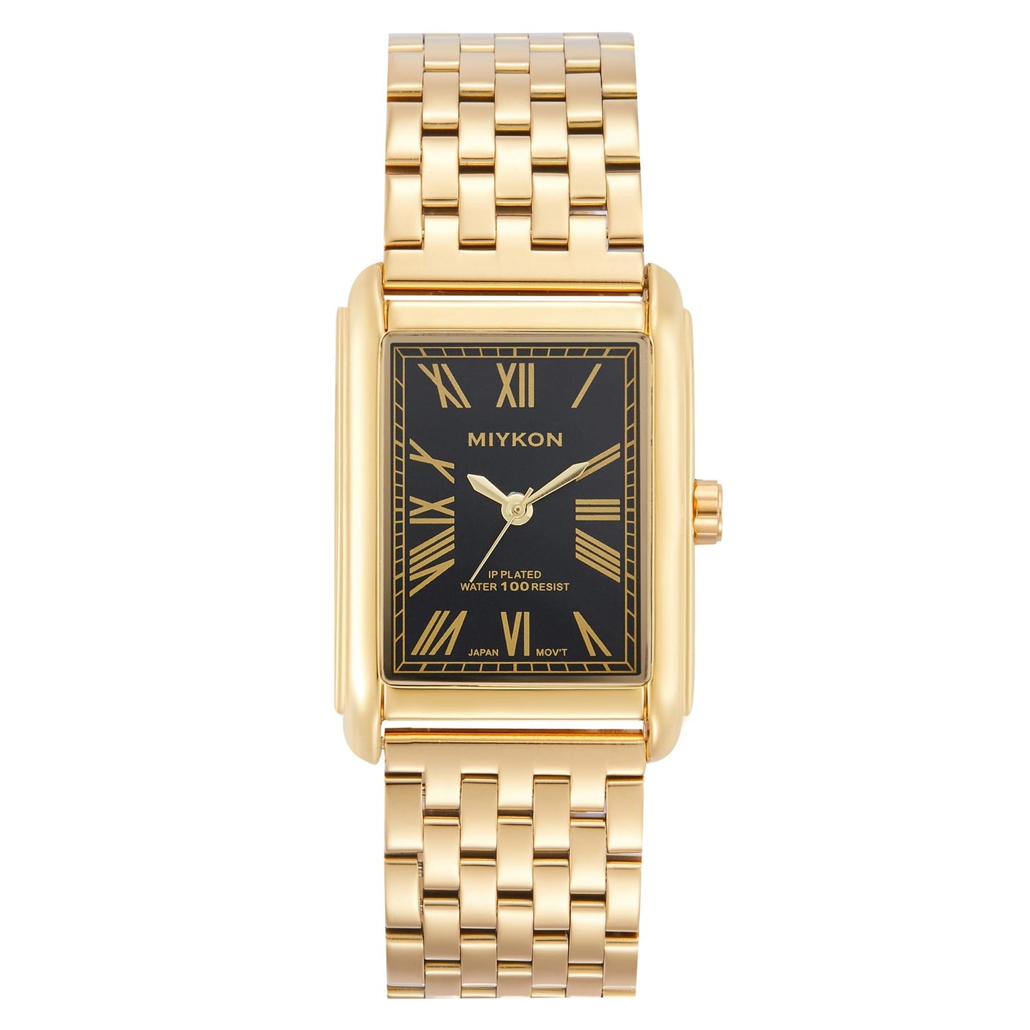 HOTMiykon Vintage Dress Watches for Men – Square Tank Watch with Solid Stainless Steel Bracelet, Mens Dress Watches – Japanese Quartz, Waterproof to 100ft