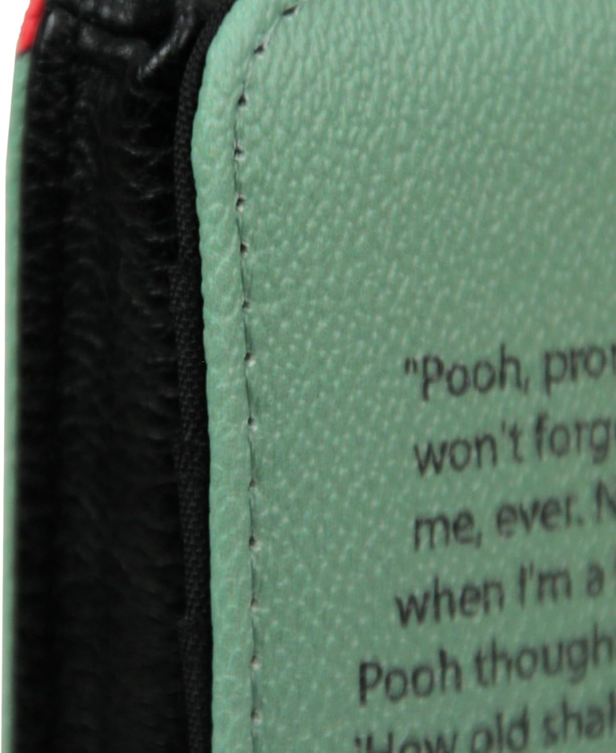 HOTWinnie the Pooh Bifold Wallet Wristlet, 7 Inch Sage Green Book Design | Snap Clamshell Closure, Zipper Coin Pouch, Windowed ID Slot, 4 Card Slots, Bill Pockets, Wrist Strap