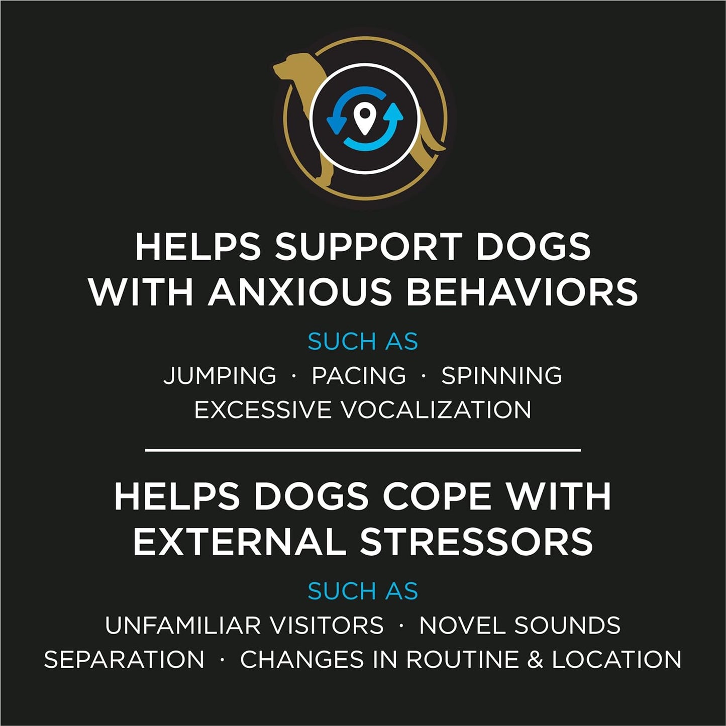 HOTPro Plan Veterinary Supplements Calming Care Dog Supplements - Supports Dogs with Everyday Stress, Anxious Behaviors