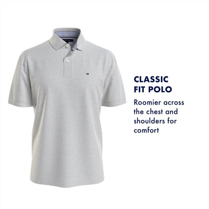 HOTTommy Hilfiger Men's Short Sleeve Cotton Pique Polo Shirt in Classic Fit