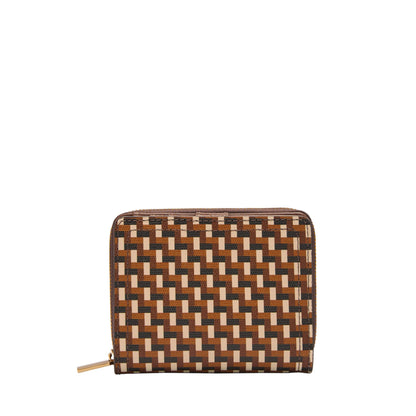 HOTFossil Women's Logan RFID-Blocking Leather Mini Multifunction Bifold Wallet