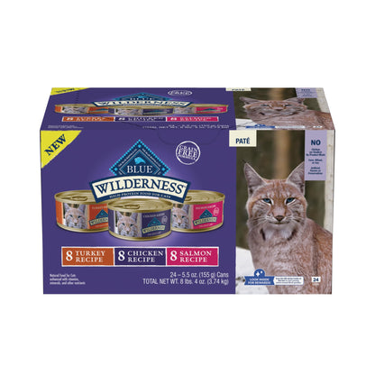 HOTBlue Buffalo Tastefuls Flaked Adult Wet Cat Food Variety Pack (Tuna, Chicken, Fish & Shrimp), Natural Ingredients Enhanced with Vitamins, Minerals & Other Nutrients, 3-oz. Each (12 Cans)