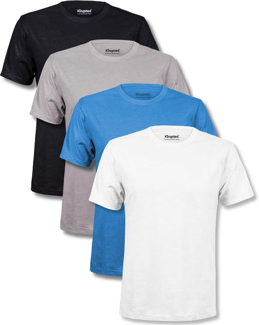 HOTKingsted T-Shirts for Men Pack - Royally Comfortable - Super Soft Premium Fabric - Well-Crafted Classic Tee