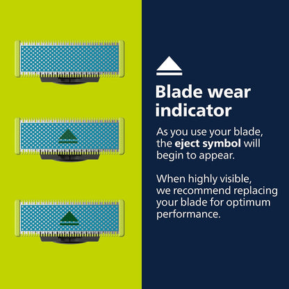 HOTPhilips Norelco OneBlade Anti Friction Blade, Genuine Replacement Blade for OneBlade Electric Shaver and Trimmer, Durable Stainless Steel, Trim, Edge and Shave, 2 Pack, QP225/80