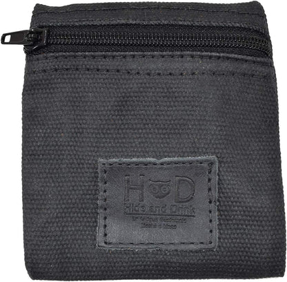 HOTHide & Drink, Water Resistant Waxed Canvas Condom Pouch, Change Valuables Tech Pocket Purse, Classic Partner Gift, Travel & Honeymoon Essentials, Handmade