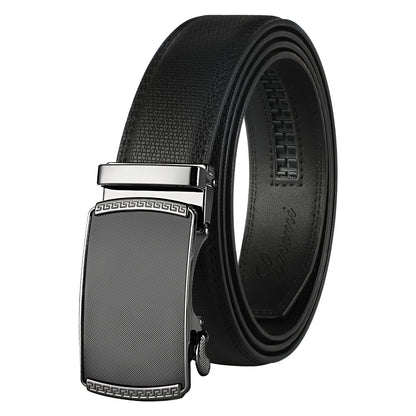 HOTLavemi Men's Real Leather Ratchet Dress Casual Belt, Cut to Exact Fit,Elegant Gift Box