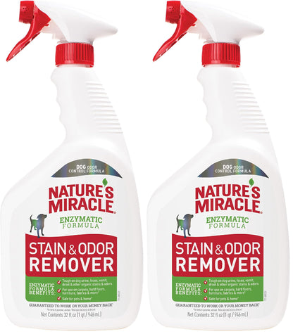 HOTNature’s Miracle Stain and Odor Remover Dog, 32 Ounces, Everyday Mess Enzymatic Odor Control Formula