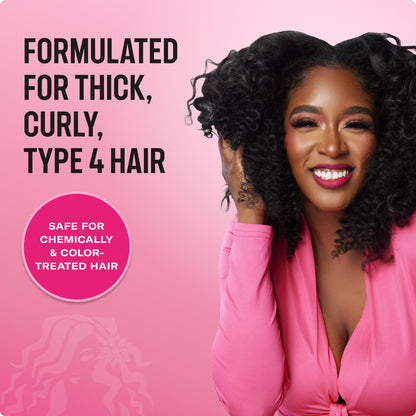 HOTMielle Organics Pomegranate & Honey Leave-In Conditioner for Curly Hair - Moisturizing Detangler & Curly Hair Treatment to Help Repair Damage, Prevent Frizz & Improve Shine, 12 Fl Oz