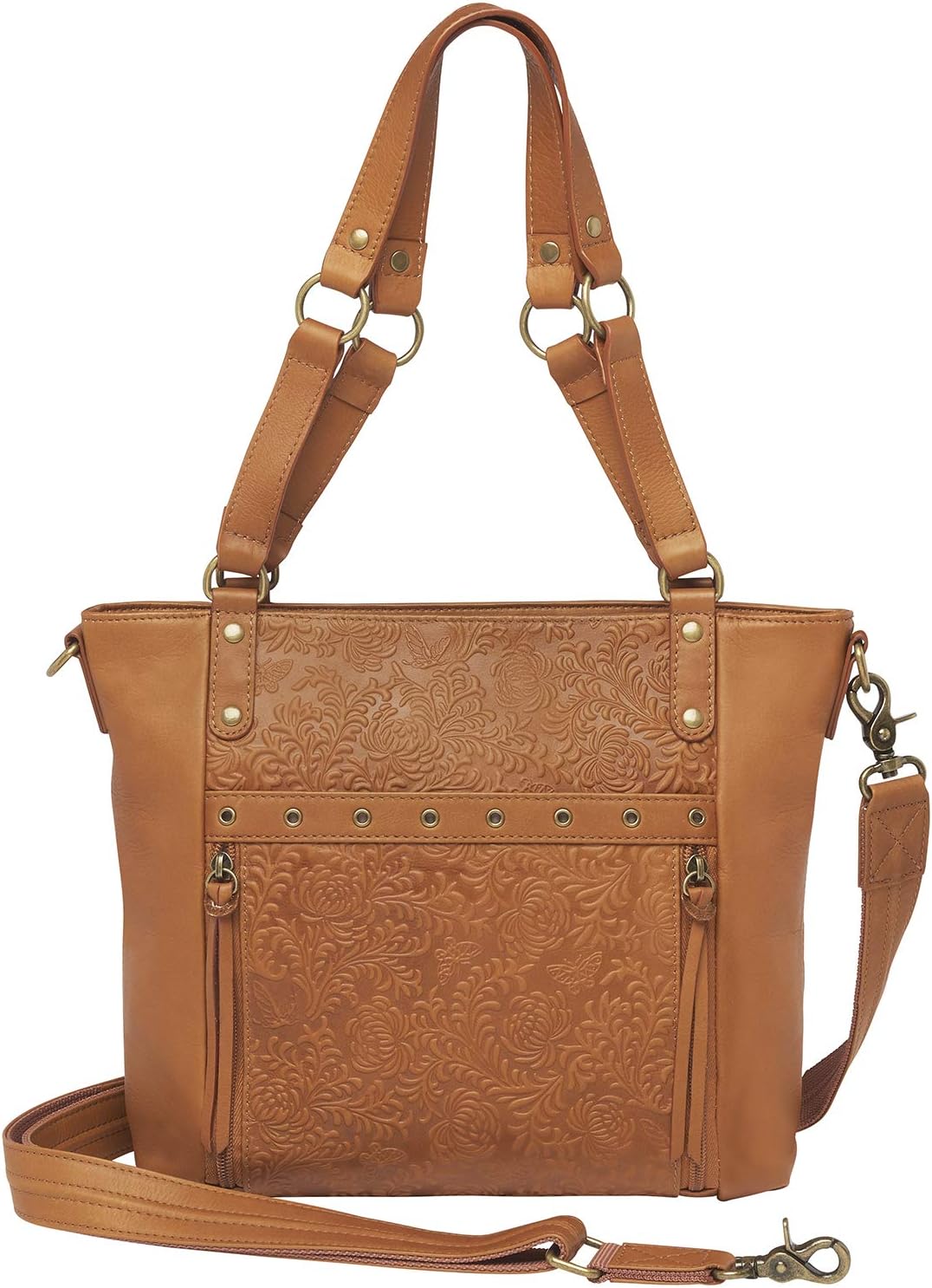 HOTGTM Gun Tote'n Mama Cowhide Conceal Carry Purse, tan, One Size