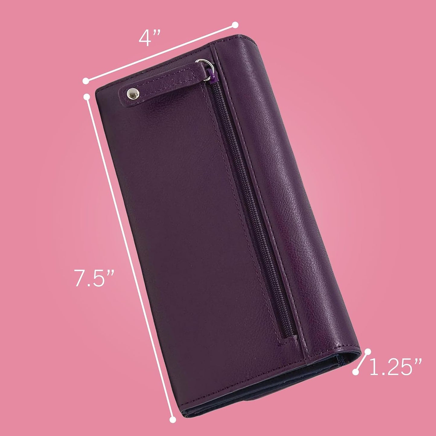 HOTNautica Money Manager Womens Slim RFID Blocking Wallet, Small Bifold Credit Card Holder with Zipper Coin Pocket and ID Window