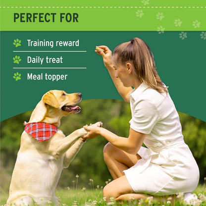 HOTNutri Bites Freeze Dried Beef Liver Dog & Cat Treats, Single Ingredient High Protein Pet Treats, 17.6 oz
