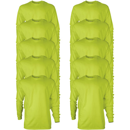HOTGildan Adult Ultra Cotton Long Sleeve T-Shirt, Style G2400, Multipack