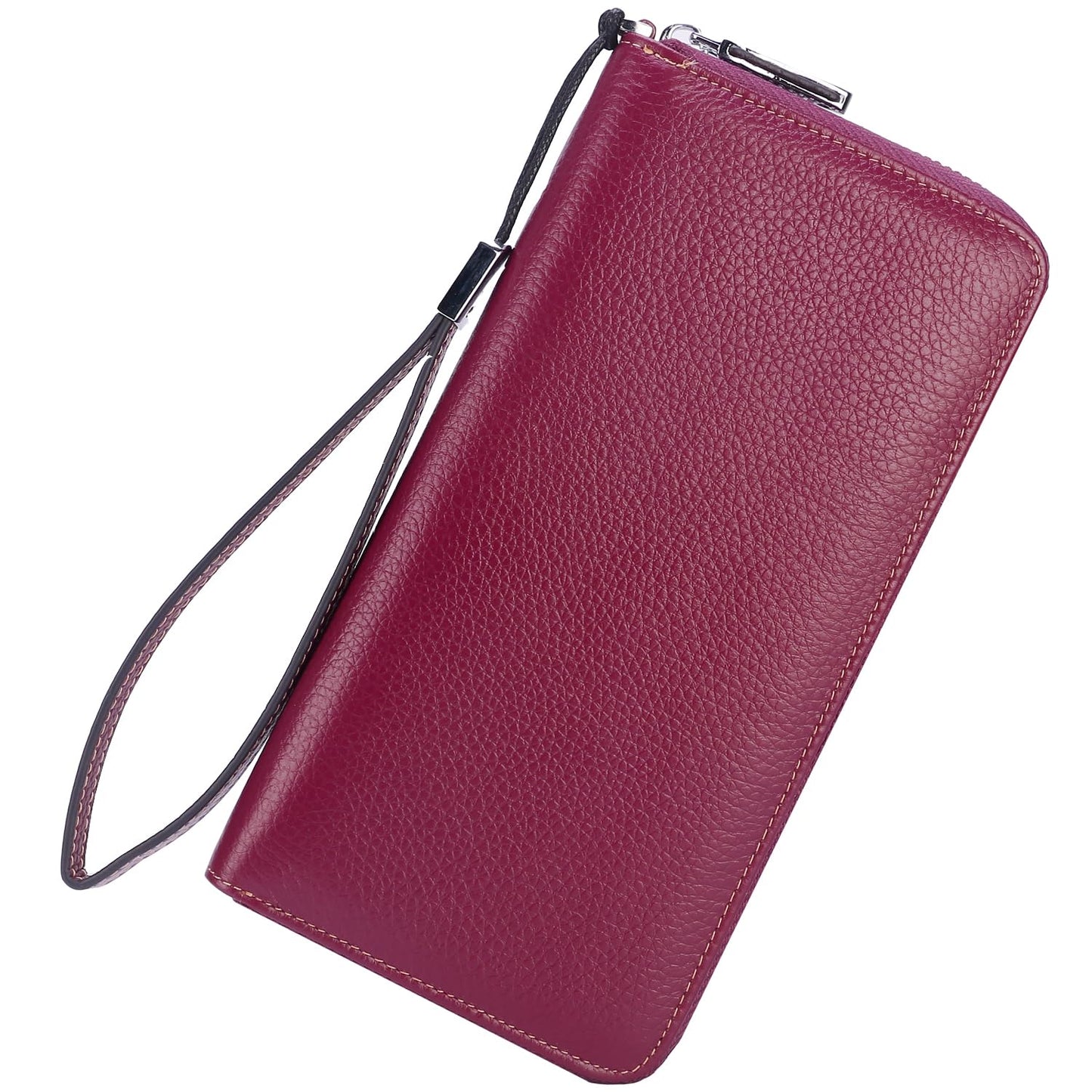 HOTLavemi Small Compact Women Wallet RFID Blocking Genuine Leather Bifold Purse with ID Windows