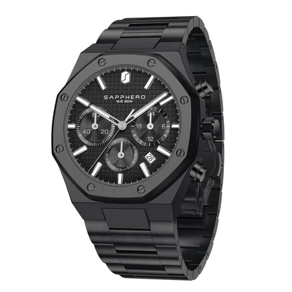 HOTSAPPHERO Mens Watches Stainless Steel Quartz Watch for Men Waterproof Date Clock Fashion Business Wristwatch Gift for Men