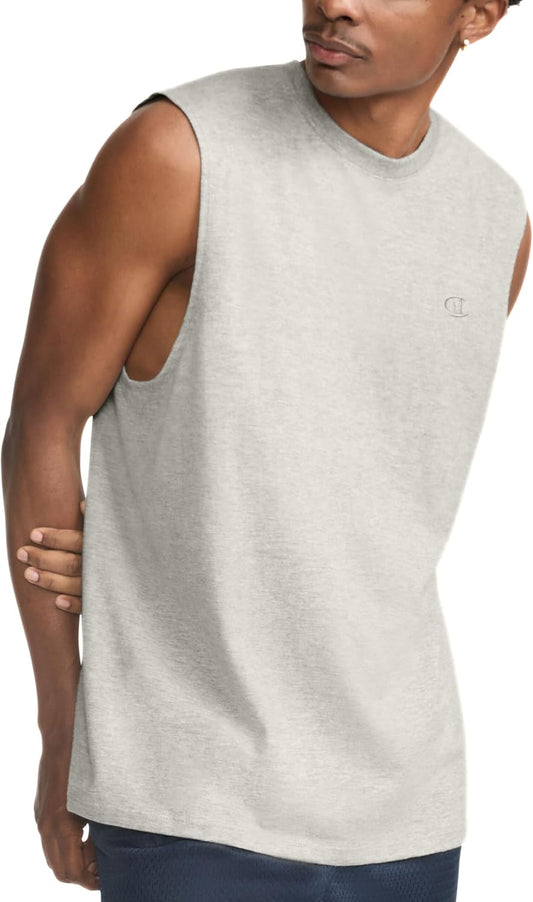HOTChampion Men's Muscle Tank, Classic Graphic Muscle Tee, Sleeveless T-shirt for Men (Reg. Or Big & Tall)