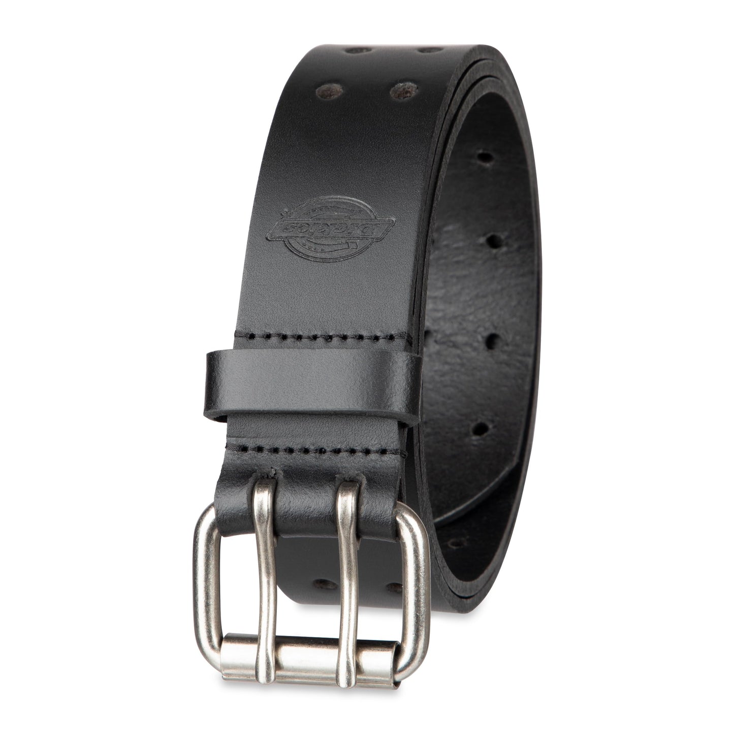 HOTDickies Men's Double Prong Leather Work Belt – Fully Adjustable, Regular & Big and Tall Sizes