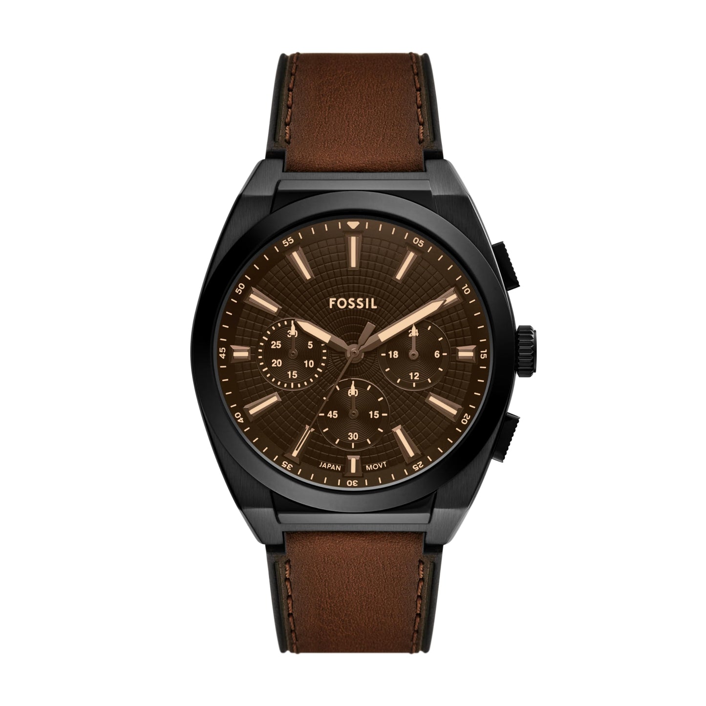 HOTFossil Men's Everett Quartz Stainless Steel Watch, Three-Hand Watch for Men