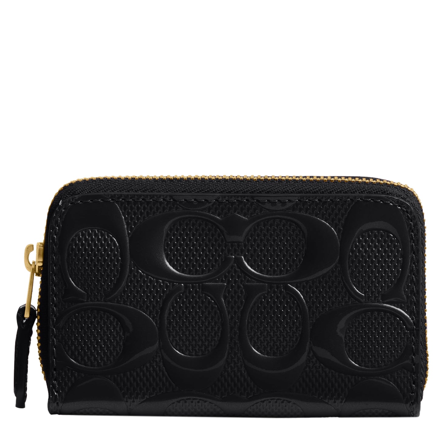 HOTCoach Womens Boxed Essential Small Zip Around Card Case Black One Size