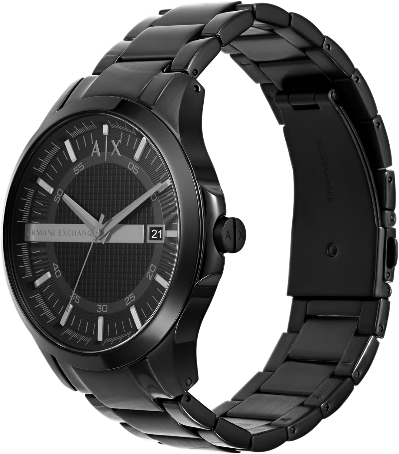 HOTA|X Armani Exchange Men's Watch, Three-Hand Stainless Steel Watch for Men
