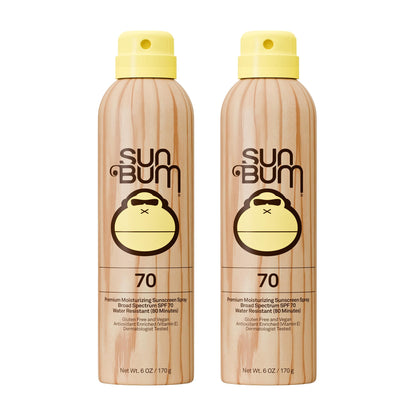 HOTSun Bum Original SPF 30 Sunscreen Body Spray - Broad Spectrum Moisturizing Sunscreen with Vitamin E - Hawaii 104 Act Compliant (Made without Octinoxate & Oxybenzone) - 6 oz