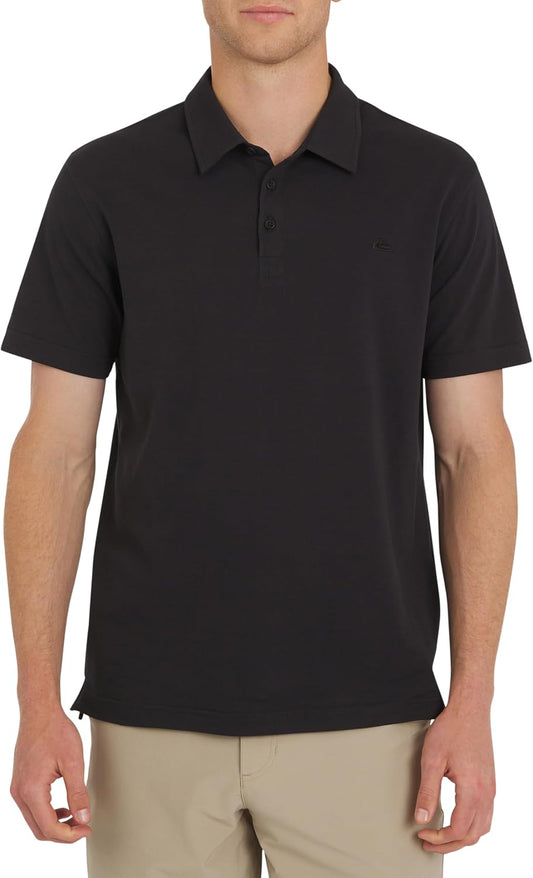 HOTQuiksilver Men's Regular Fit Premium Soft Short Sleeve Oxford Polo Shirt