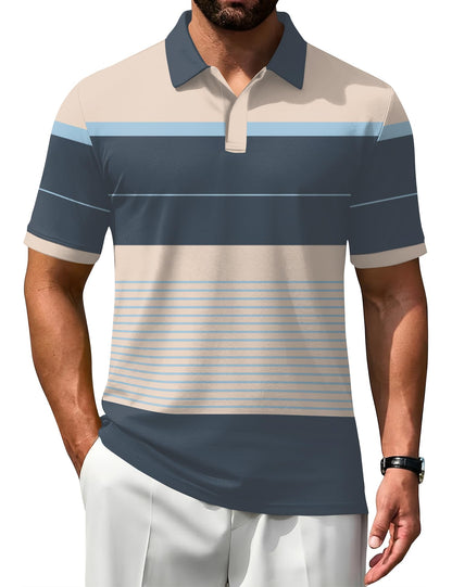HOTPoriff Mens Polo Shirts Short Sleeve Golf Shirt Dry Fit Athletic T-Shirt Moisture Wicking Top (S-3XL)