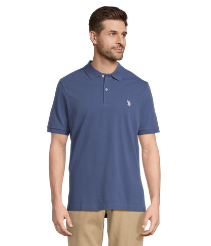 HOTU.S. Polo Assn. Men's Classic Polo Shirt, Two-Button Closure Pique Polo Shirt, Summer Fashion Golf Shirt | Two-Button Closure Pique Polo Shirt, Summer Fashion Golf Shirt
