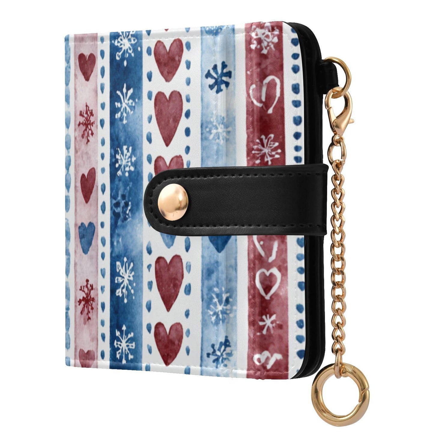 HOTElegant Peonies and Irises Rfid Women Wallet 1 Pack Cute Coin Purse PU Leather Small Wallets Credit Card Holder Bifold Zipper Thin Travel Wallet for Female Ladies Teen Girls Girly