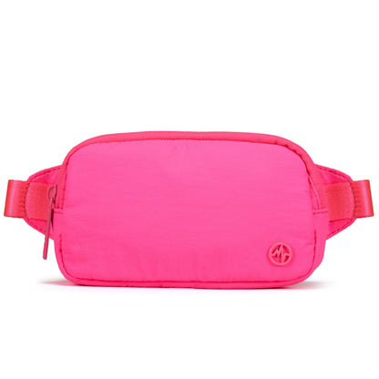 HOTPander Mini Belt Bag – Ultra Compact, Fits 6.7” Phone, Lipstick, Earbuds, Essentials, Small Crossbody Waist Purse, Black Onyx