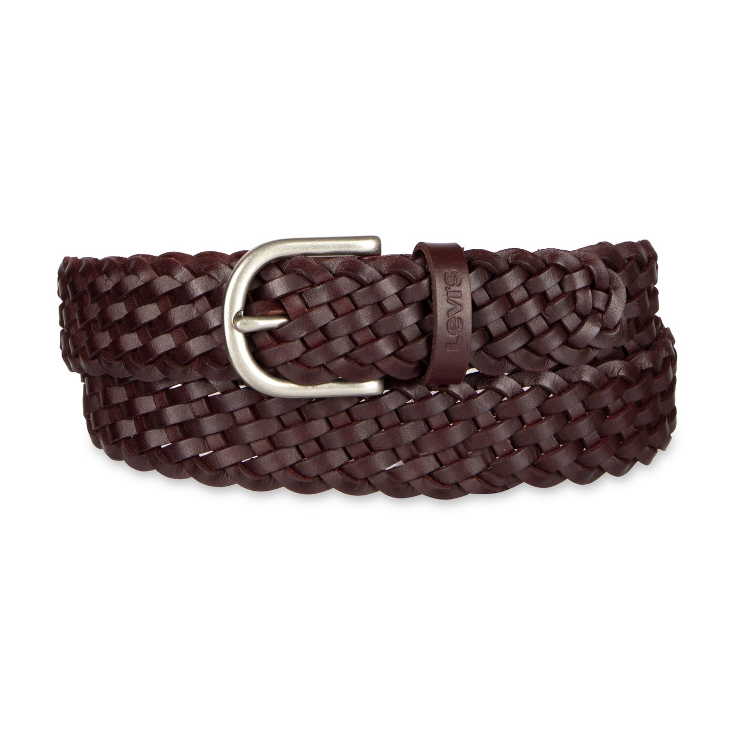 HOTLevi's Women's Fully Adjustable Casual Leather Braided Belt for Jeans and Dresses
