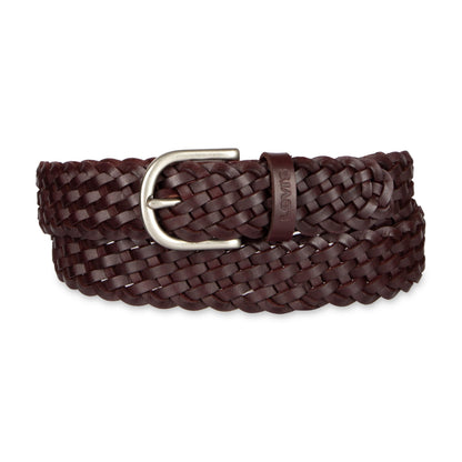 HOTLevi's Women's Fully Adjustable Casual Leather Braided Belt for Jeans and Dresses