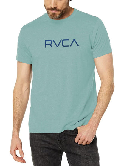 HOTRVCA Mens Short Sleeve Lightweight Lounge Crew Tee Loungewear Crew Neck