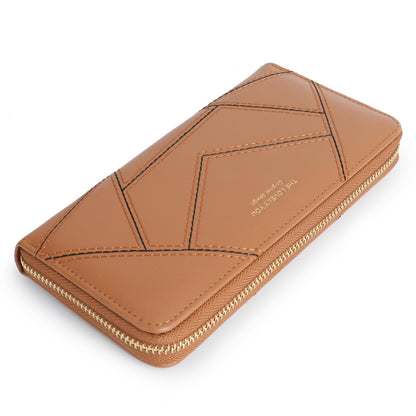 HOTLuxury Women Wallet With Cell Phone Pouch,Card Slots,Zip Pocket | Green Elegant Clutch Ladies Wallets,Soft PU Leather,Waterproof,Cards Organization For Women,Ladies,Daily,Travel