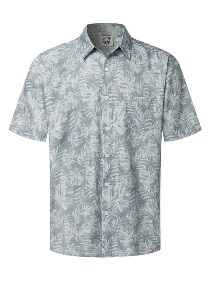 HOTHardaddy Men's Hawaiian Shirt Short Sleeves Printed Button Down Summer Beach Casual Shirts