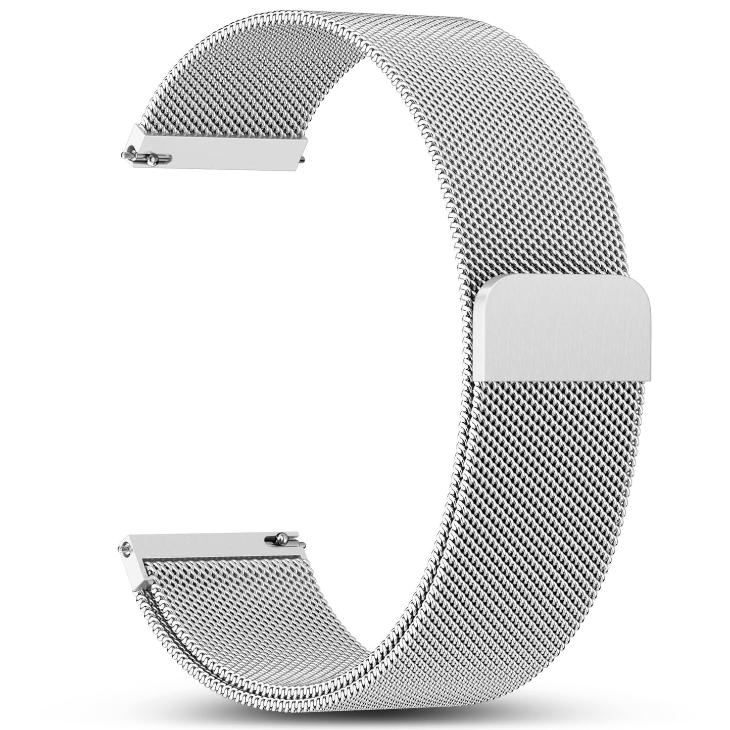 HOTGEAK 18mm 20mm 22mm Metal Watch Band Compatible with Garmin Vivoactive 5 Watch Bands, Vivoactive 6/3/Venu 3S/2S, Quick Release Stainless Steel Milanese Loop Mesh Strap for Venu 3/Venu 2 Men Women