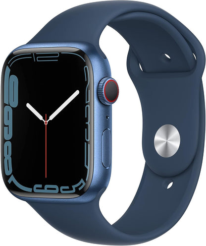 HOTApple Watch Series 7 (GPS, 45MM) - Midnight Aluminum Case with Midnight Sport Band (Renewed Premium)