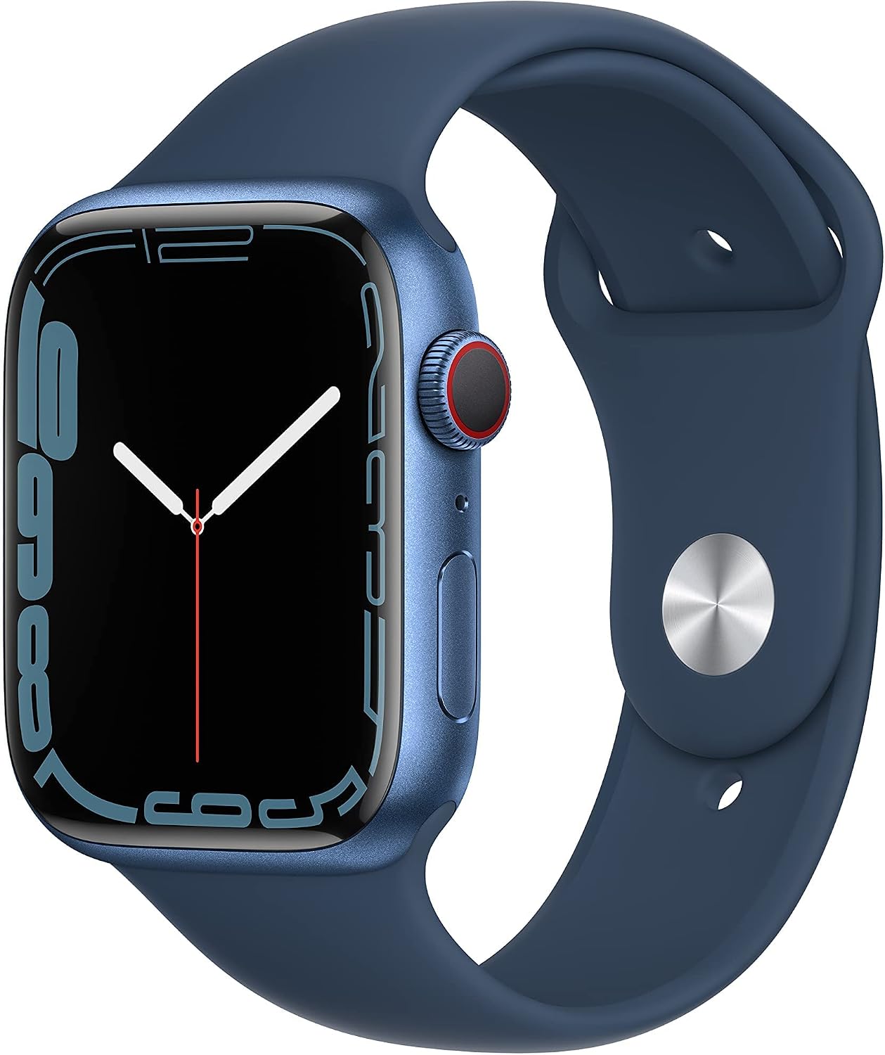 HOTApple Watch Series 7 (GPS + Cellular, 41MM) - Starlight Aluminum Case with Starlight Sport Band (Renewed Premium)